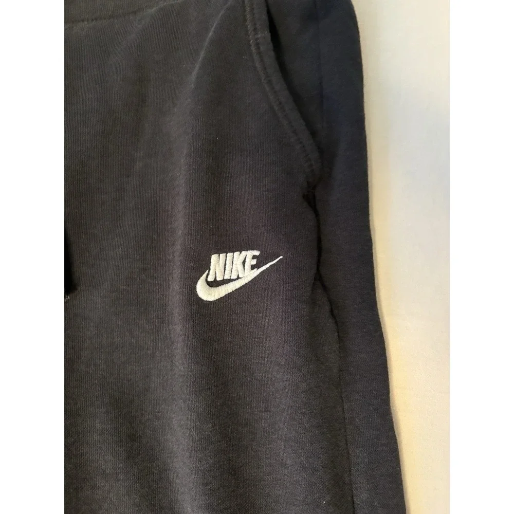 Nike Fleece Joggers Pants Women's Size Small Black Tapered Pockets 803660-010